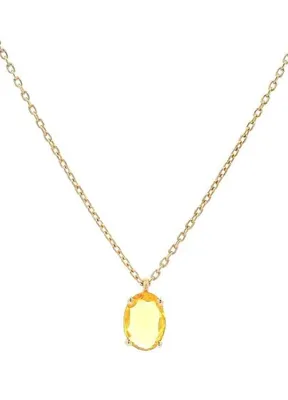 Gilda By Gradiva Gilda Yellow Sapphire Pırlantalı Kadın Altın Kolye