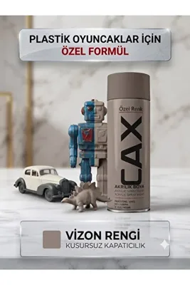 caxcolors CAX Plastik Oyuncaklar İçin Özel Akrilik Sprey Boya Kusursuz Kapatıcılık 400 ml