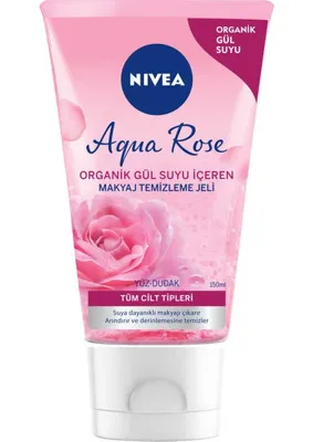 Aqua Rose Organik Gül Suyu Içeren Makyaj Temizleme Jeli 150 Ml, Nemlendirici, Canlandırıcı