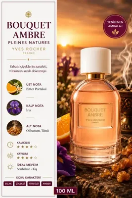 Yves Rocher Bitter Portakal, İris ve Tütsü Notalı Pudramsı Kremamsı Yoğun Vegan EDP Parfüm - 100 ml