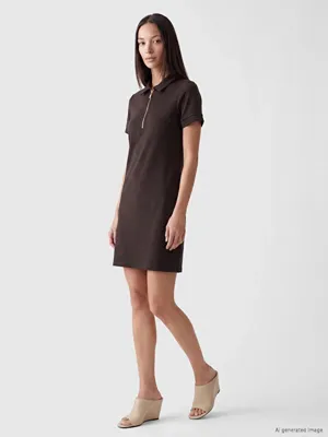 LCW EVERYDAY Polo Yaka Soft Touch Elbise