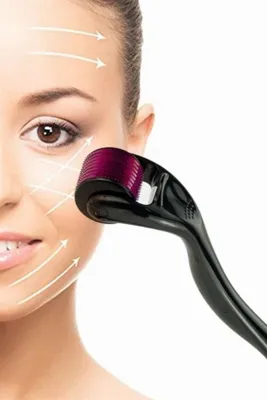 ZERO LAND MYCESHOP Derma Roller Titanyum Uçlu 540 İğneli 1 Mm Saç Ve Cilt Bakım (165701) Masaj