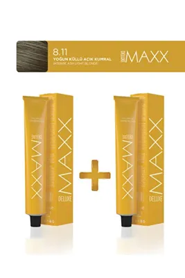 MAXX DELUXE 2'li Tüp Saç Boyası 60 ml 8.00 Yoğun Açık Kumral