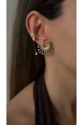 AYLAKAYA 1 Numaralı Gold Earcuff (Earcuff 1Çift)