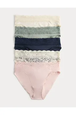 Marks & Spencer 5pp Cot Lace Hl