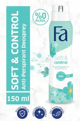 SOFT & Control Deosprey 150 ml Kadın Deodorant - 48 Saat Kalıcı Taze Yasemin Kokusu