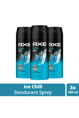 OEM 3 Adet Axe Ice Chill Erkek Deodorant Sprey 150 ml