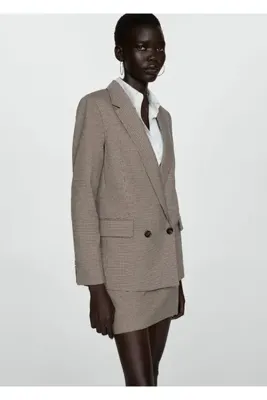 MANGO Woman Çapraz düğmeli blazer ceket