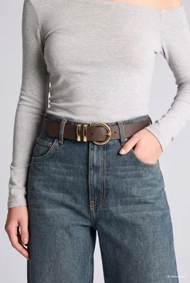 DeFacto Kadın Oval Toka Suni Deri Jean Kemeri B1525AXNS