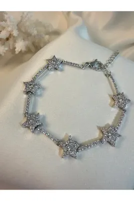 Sévoir Atelier SPARK 14K KAPLAMA Zirkon Taşlı Çelik Bileklik