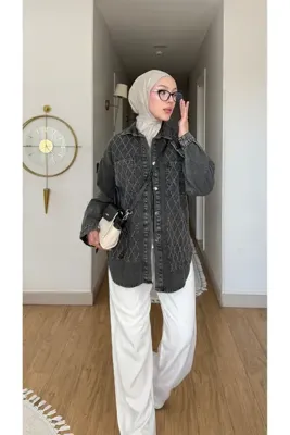 Quen KADIN TAŞLI KOT KAP