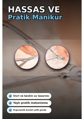 Eco Lounge Sivri Uçlu 9.5 cm Çelik Tırnak Eti Pens - Manikür Aleti, Kişisel Bakım BX-313431