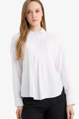 Defacto Relaxed Fit Uzun kollu Gömlek