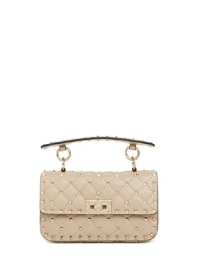 Valentino Garavani Rockstud Spike Pudra Kadın Deri Çanta