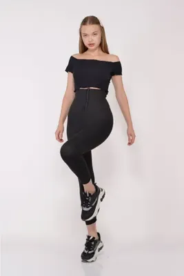 SAUNA SUIT Ekstra Yüksek Bel 3 Kademeli Agraflı Maksimum Termal Tayt