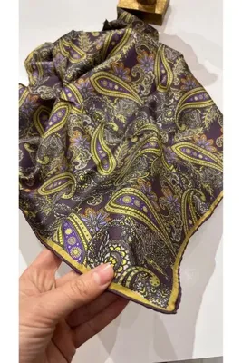 Silk Home • Twill Dokuma Saf İpek Eşarp