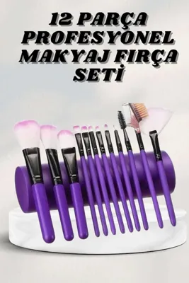 Skygo Makyaj Fırçası 12 Parça Set Yumuşak Uçlu Göz Makyajına Uygun Hafif Ve Taşınabilir Çanta Krgltgspby1gvsnnggv
