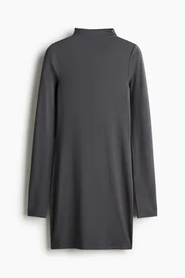 H&M Yarım Balıkçı Yakalı Mini Elbise