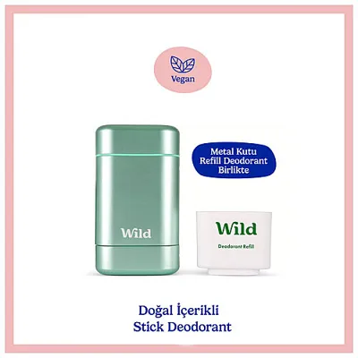 WILD Wild Fresh Cotton-Sea Salt Refillable Deodorant 40 g