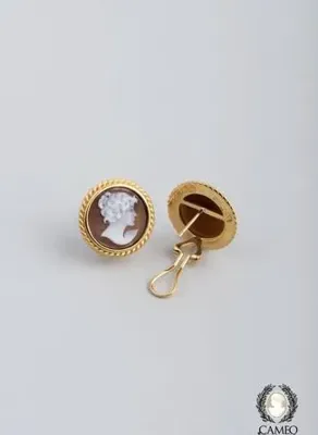 So Chic Cameo Italiano İncili Kadın 18 Ayar Sarı Altın Kaplama Gümüş Yüzük