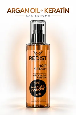 Redist Argan & Keratin Saç Serumu – Onarıcı Ve Güçlendirici Bakım -Vegan 125 ml