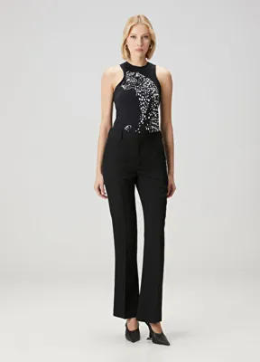 Balmain Siyah Yün Pantolon