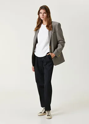 Golden Goose Koyu Mavi Pileli Pantolon