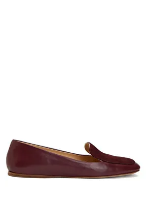 Gabriela Hearst Bordo Kadın Deri Loafer