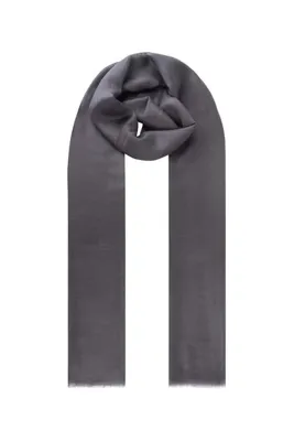 Silk and Cashmere Antrasit Larissa Saf Kaşmir Şal