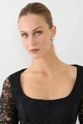 Gusto Sallantılı Küpe - Gümüş