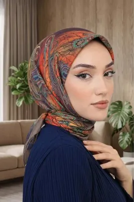 Big ModaEbrar Desenli Soft Eşarp - 011