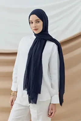 Modakaşmir Aya Serisi Şal Lacivert