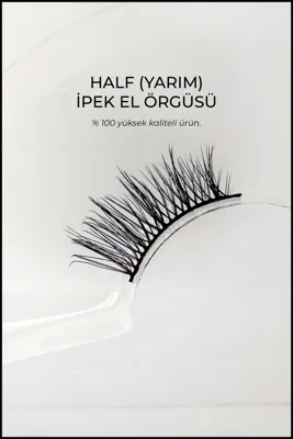 Nera Classy Half İpek Kirpik - Doğal ve Hafif Kirpik - Köşelere Takılan (Yarım Boy) Takma Kirpik