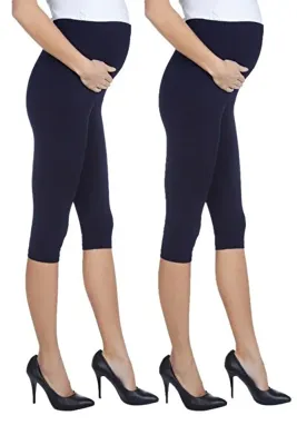 Luvmabelly Myra8003_8010 Beli Ayarlanabilir Hamile Kapri Tayt Seti