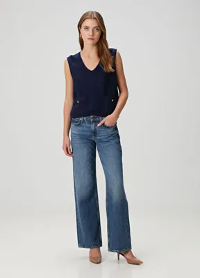 Rag&Bone Saige Relaxed Straight Mavi Jean Pantolon