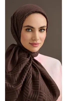 Imannoor İMAN KARE NAİA ŞAL KAHVERENGİ