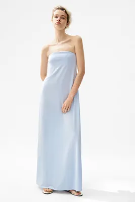 H&M Bandeau Maksi Elbise