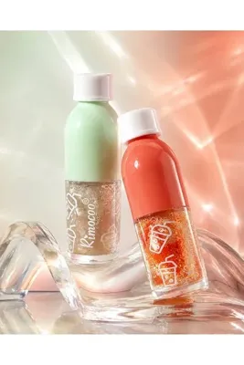 mazhar Simli Nemlendirici ve Parlatıcı Dudak Yağı Lip Oil 2'Li Set 02