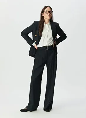 İkks Lacivert Kadın Bol Kesim Pantolon B222155