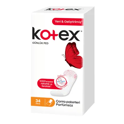 Kotex Günlük Lightdays Parfümsüz Ekonomik Paket 34 Adet