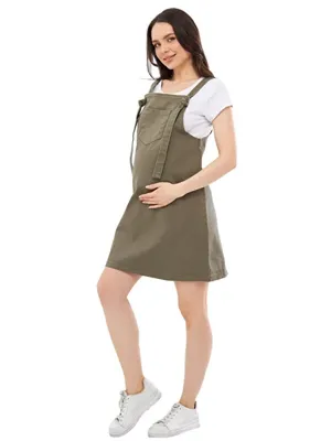 Luvmabelly Kadın Hamile Denim Elbise
