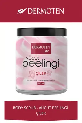 Dermoten Body Scrub Çilekli Vücut Peelingi 250ml