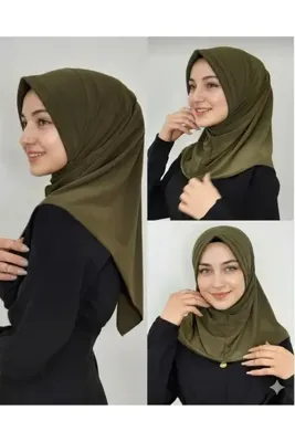 AHRAR tesettür Takmatik tesettür hazır hijab eşarp haki