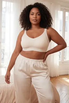 Trendyol Curve Taş Dikişsiz Lazer Kesim Görünmez/Hayalet Balensiz Kaplı Bralette Büyük Beden Sütyen TBBSS26CW00019