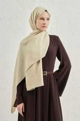 ARMİNE Elegance İpek Pamuk Monogram Şal 17