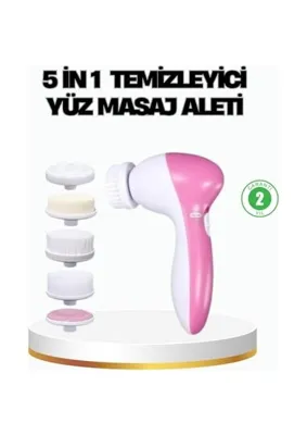 Bomii Masaj, Fırça, Peeling ve Krem Uygulama Aparatlı 5'i 1 Arada Yüz Temizleme Cihazı