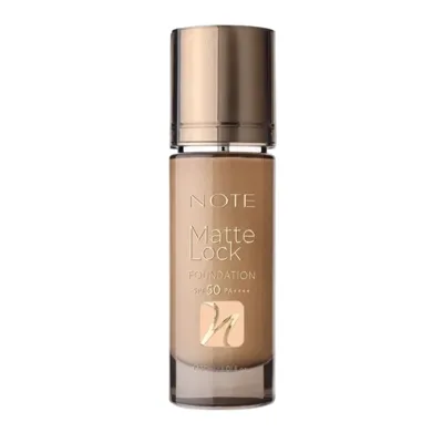 Note Cosmetics Note Matte Lock Foundation 100 Velvet Beige SPF 50 Yoğun Kapatıcı Mat Bitişli Fondöten
