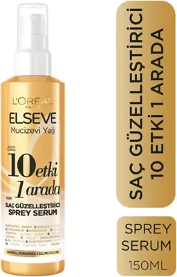 L'Oréal Paris L'oreal Paris Elseve Mucizevi Yağ 10 Etki 1 Arada Saç Güzelleştirici Sprey Serum 150 ml
