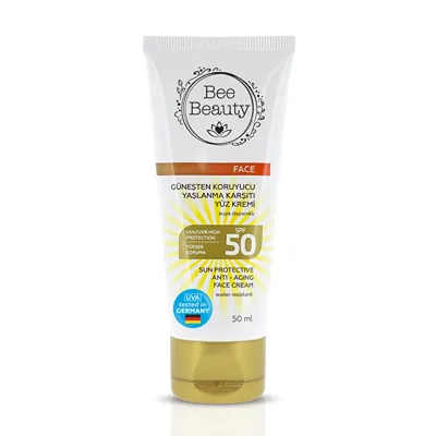 Bee Beauty Güneşten Koruyucu Yaşlanma Karşıtı Yüz Kremi 50 SPF 50 ml