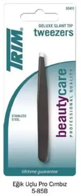 TRIM Trim 5-85B Deluxe Eğik Uçlu Profesyonel Siyah Cımbız